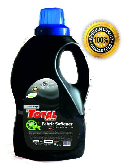 black 4 litre fabric softener Total Care Black Fabric Softener 4ltr - Image 1