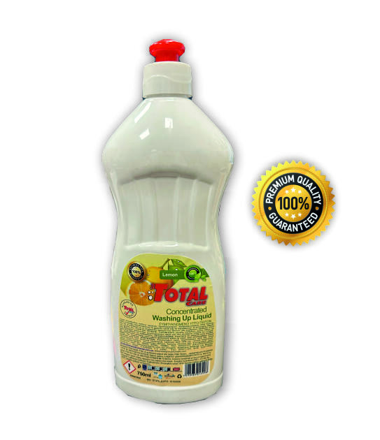 lemon white line 750ml washing up Total Care Concentrated Washing up liquid 750ml - Image 1